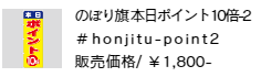 のぼり旗 本日ポイント10倍-2